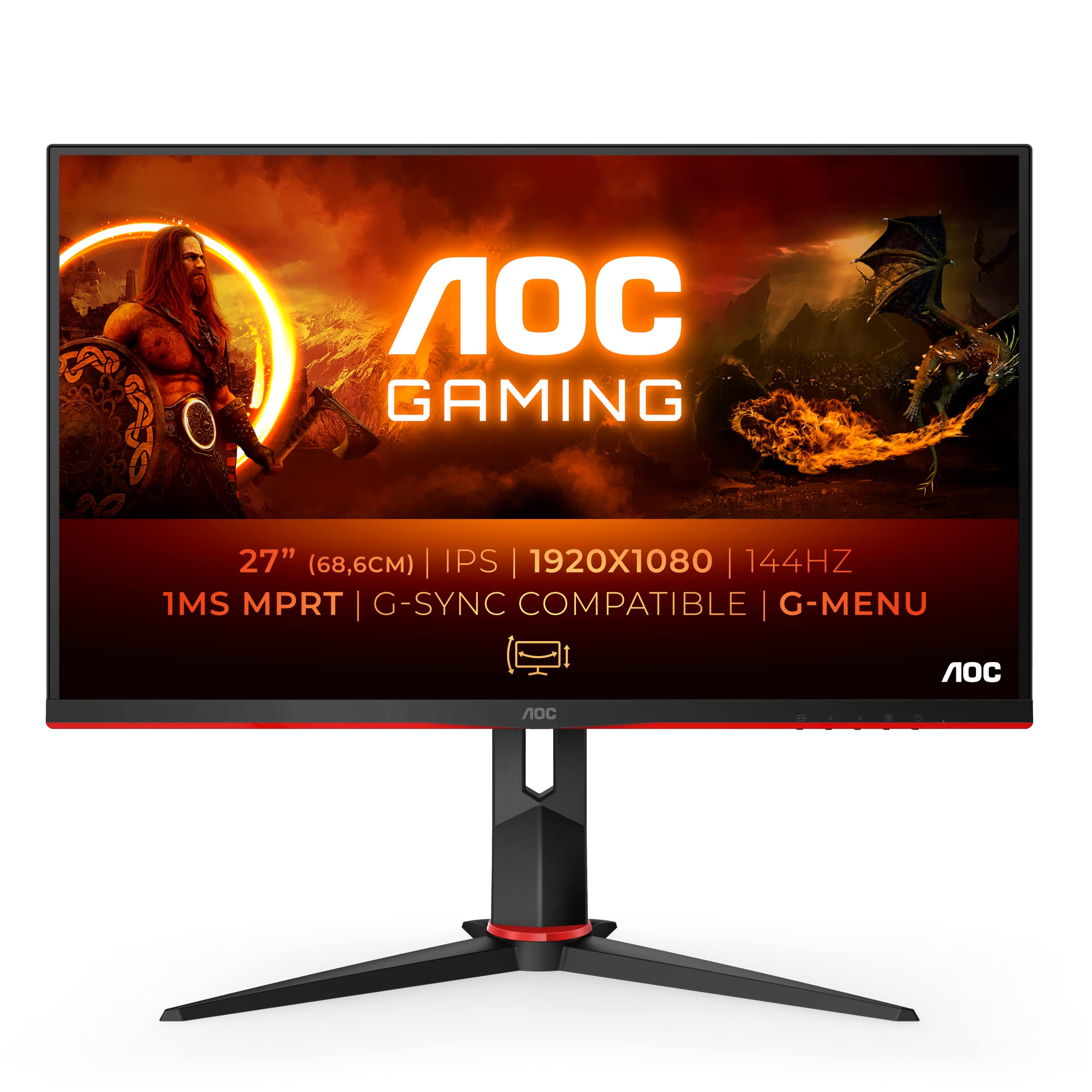 aoc-gaming-27g2-bk-moniteur-27-pouces-full-hd-144hz-1ms-ips image 1