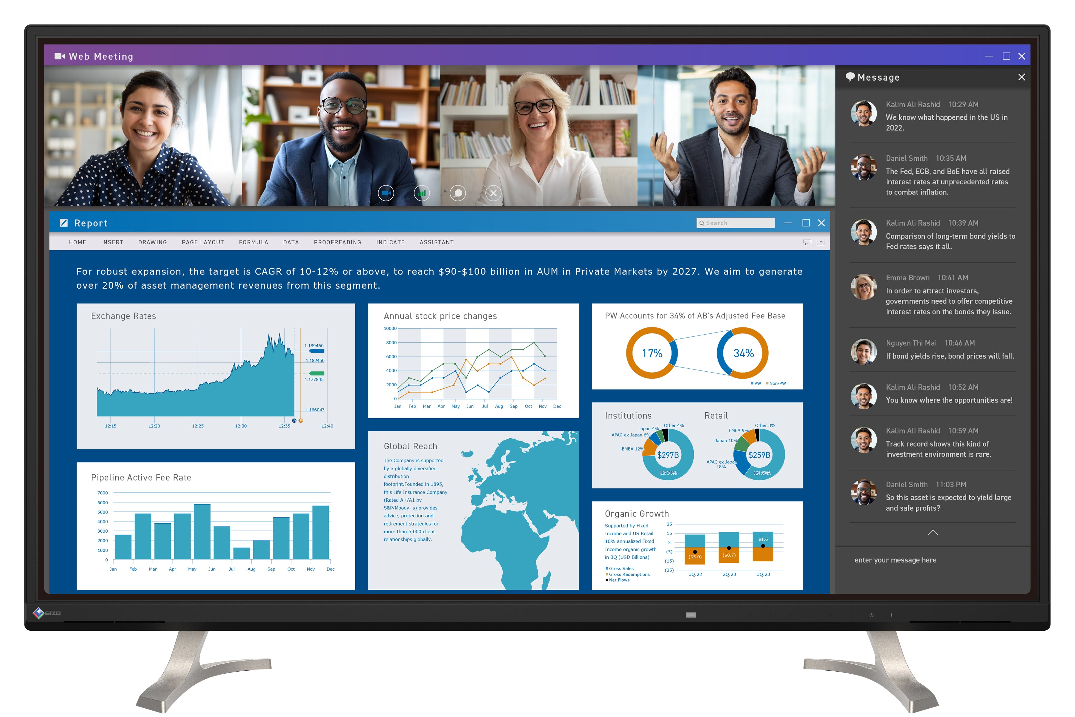 eizo-flexscan-ev4340x-moniteur-ultra-large-43-pouces image 4
