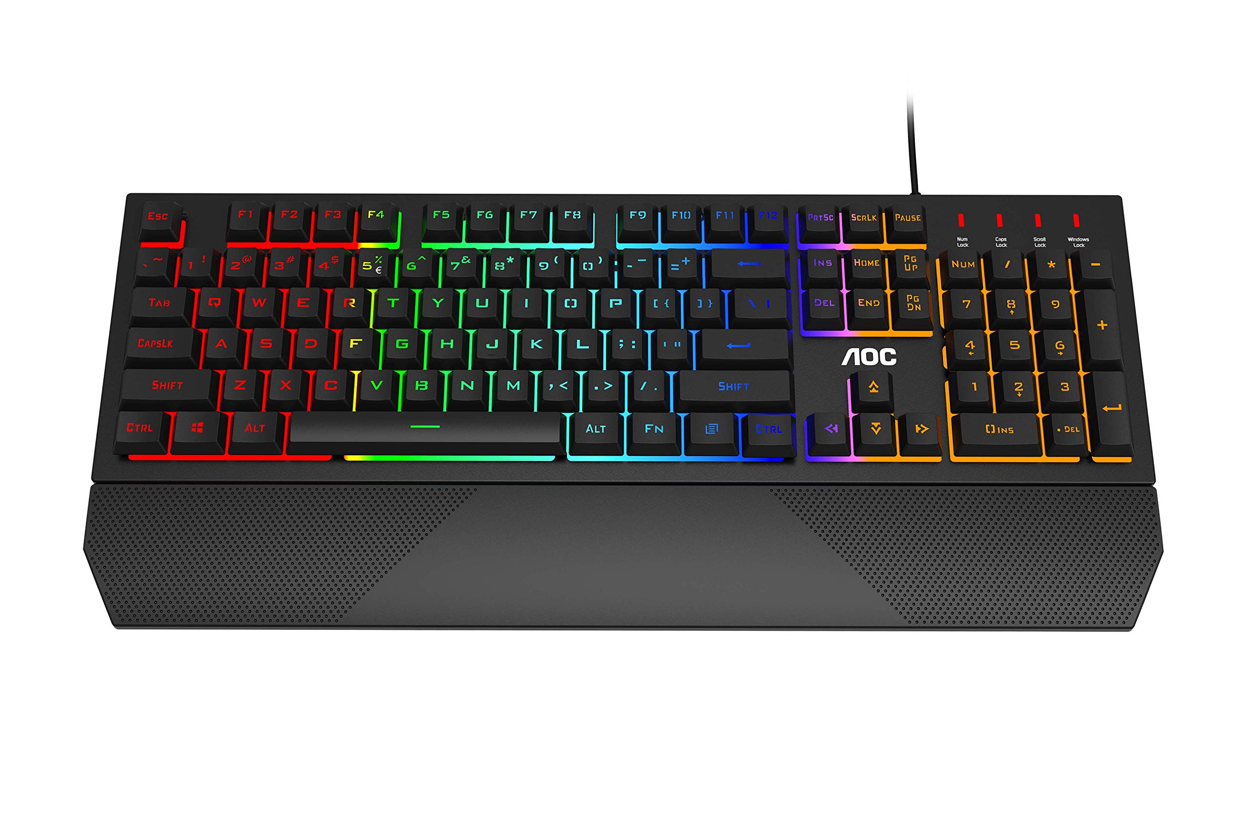 aoc-gk200-clavier-gaming-azerty-r-tro-clair-membrane-anti-ghosting image 4