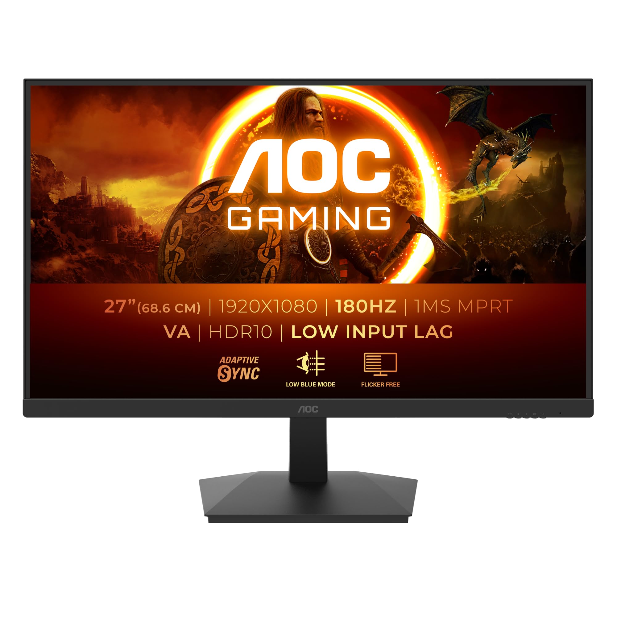 aoc-gaming-27g15n2-moniteur-27-pouces-fhd-180hz-1ms-hdr10-adaptivesync image 2