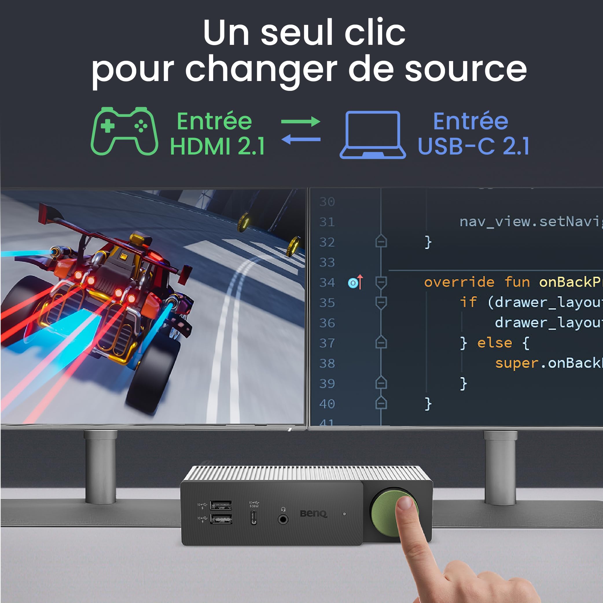 benq-becreatus-dp1310-dock-hybride-usb-c-13-en-1-hdmi-2-1-4k-triple-cran image 5