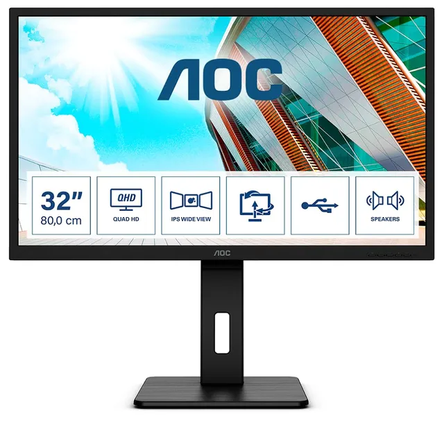 aoc-q32p2ca-moniteur-31-5-qhd-va-usb-c-65w-pro-series image 1