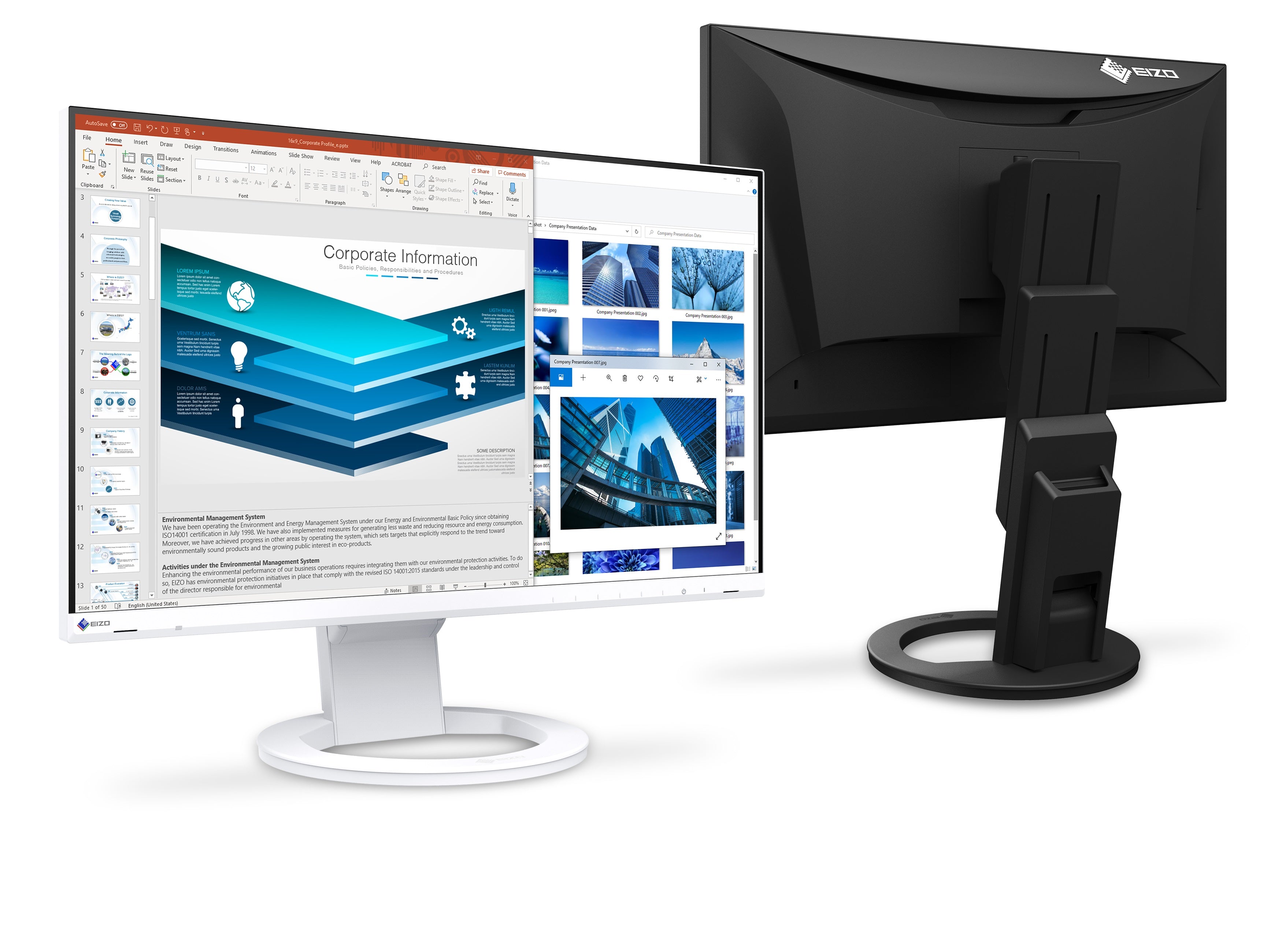eizo-flexscan-ev2480-moniteur-23-8-full-hd-ips-noir-blanc image 4