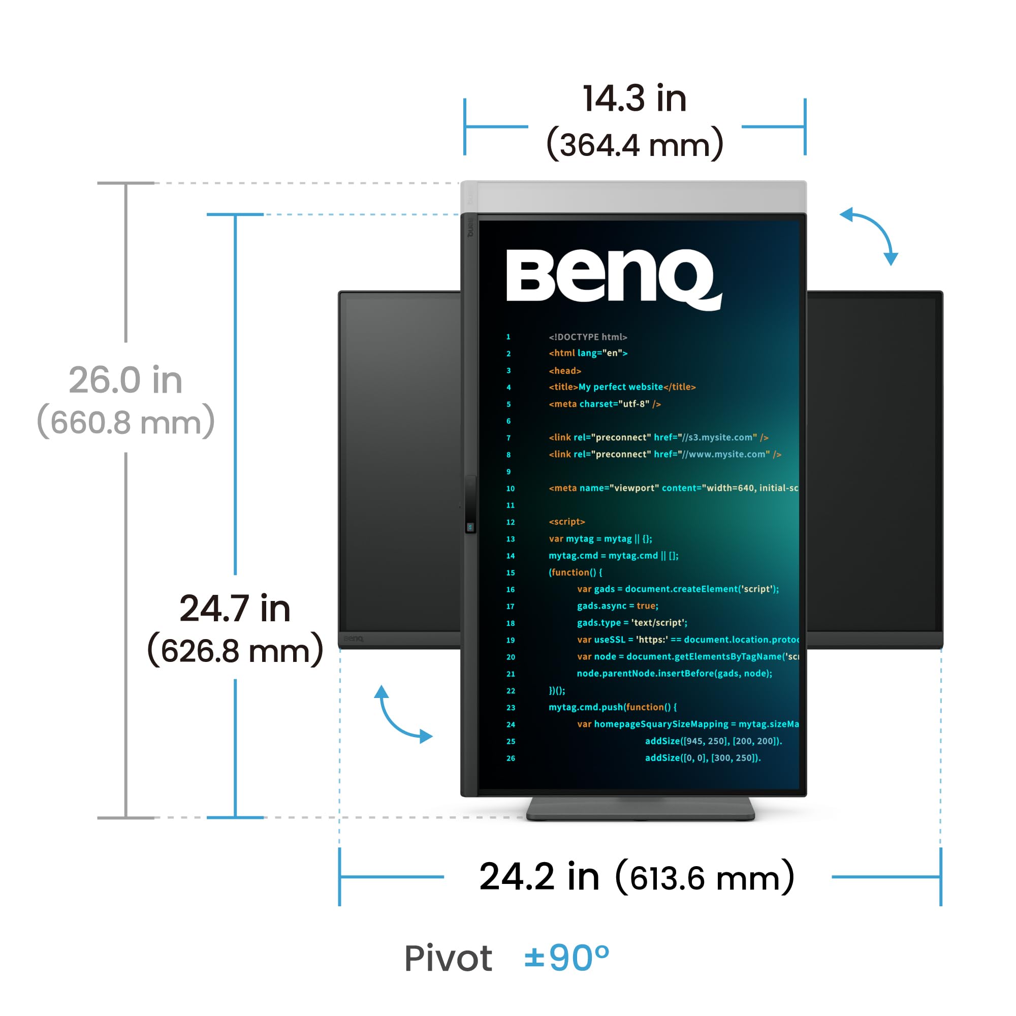 benq-rd270q-cran-27-pouces-2k-qhd-144hz-programmation-nano-matte-usb-c-65w image 5