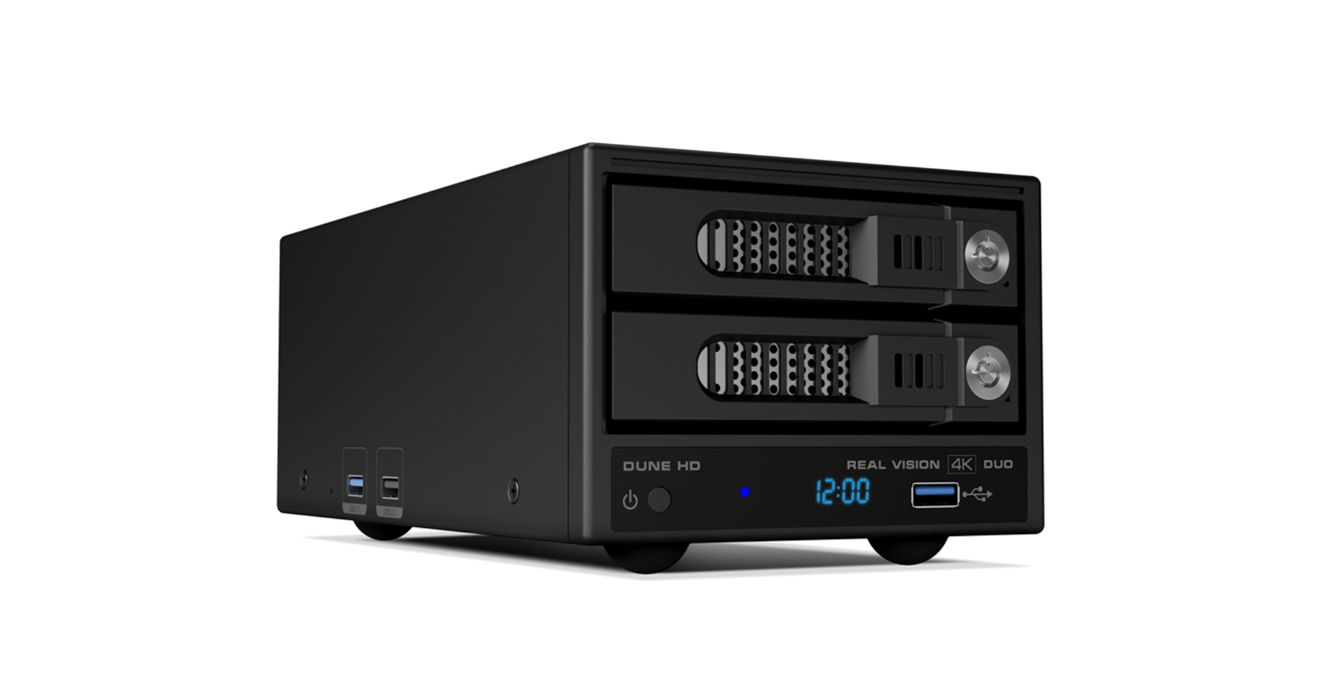 dune-hd-real-vision-4k-duo-lecteur-4k-dolby-vision-hdr10-double-rack-hdd-3-5-2-5 image 1