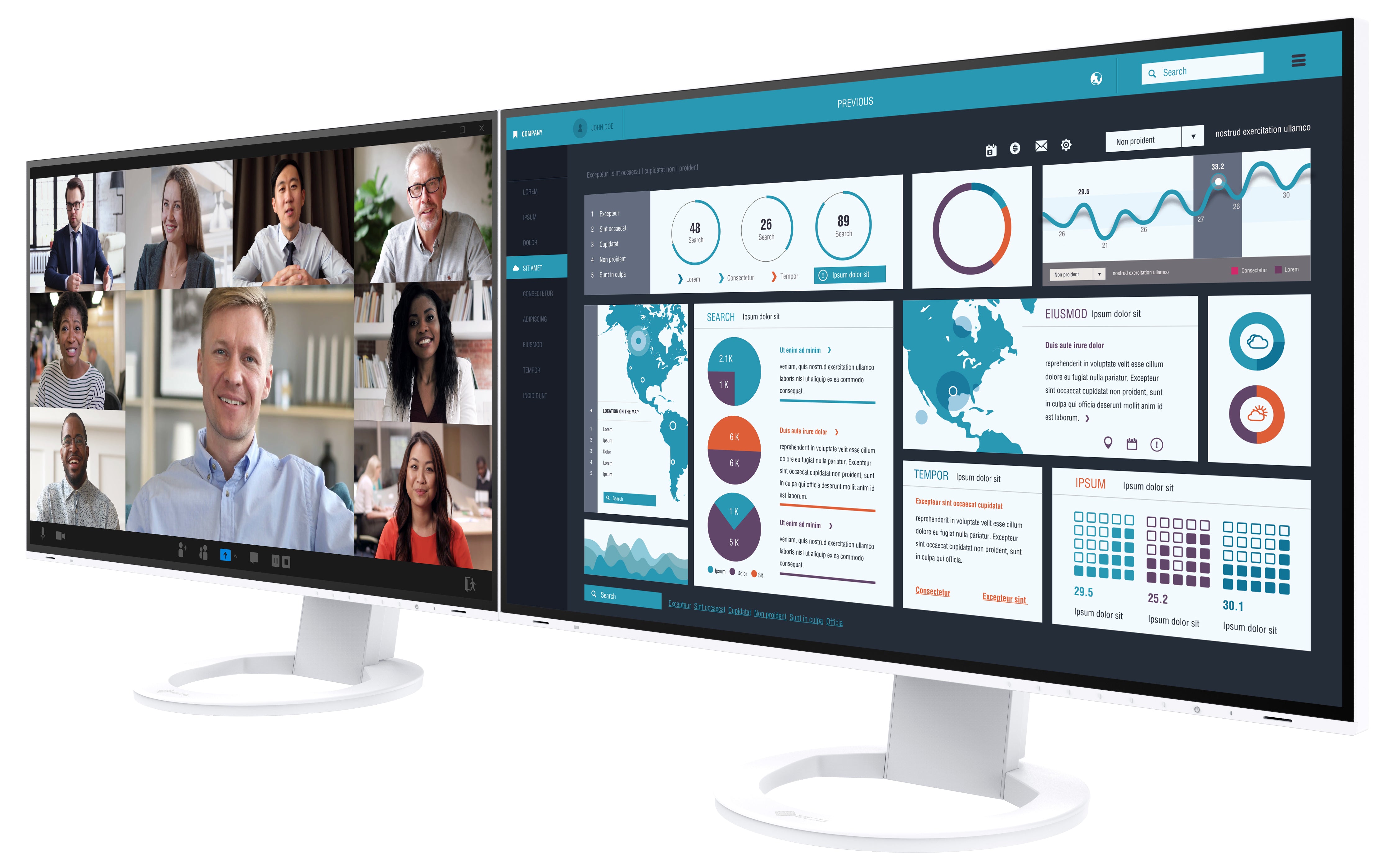 eizo-flexscan-ev2795-moniteur-27-pouces-qhd-usb-c-dock image 4
