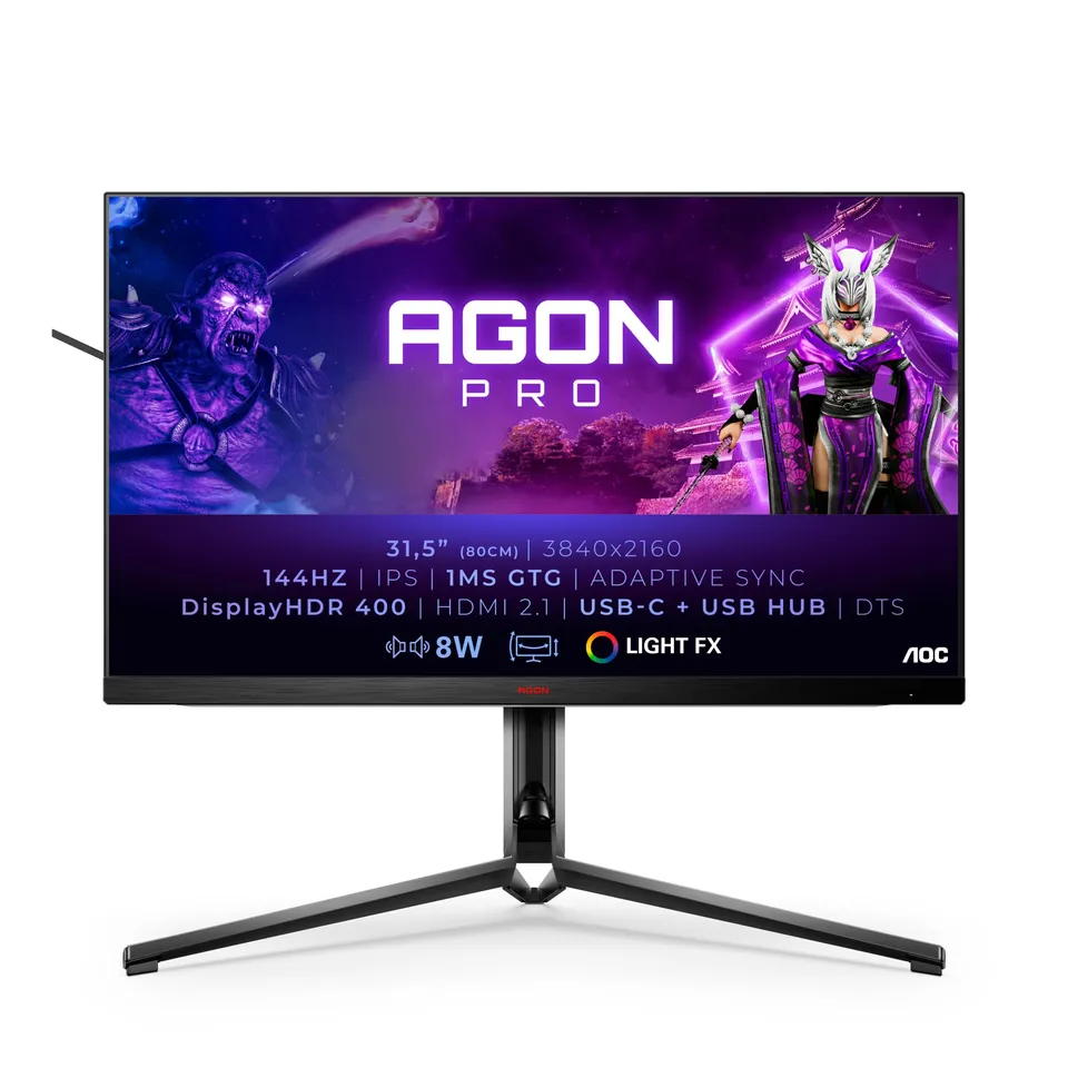 aoc-agon-ag324ux-moniteur-gaming-32-4k-uhd-ips-144hz-1ms-hdmi-2-1-usb-c image 1