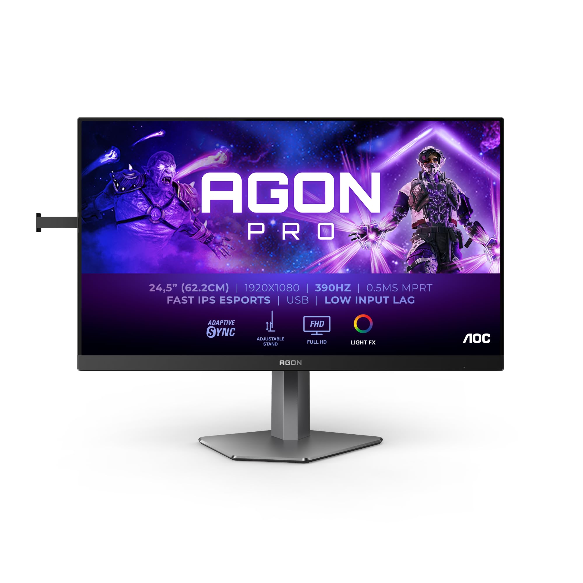 aoc-agon-pro-ag256fs-moniteur-gaming-24-5-pouces-fhd-390hz-0-5ms image 2