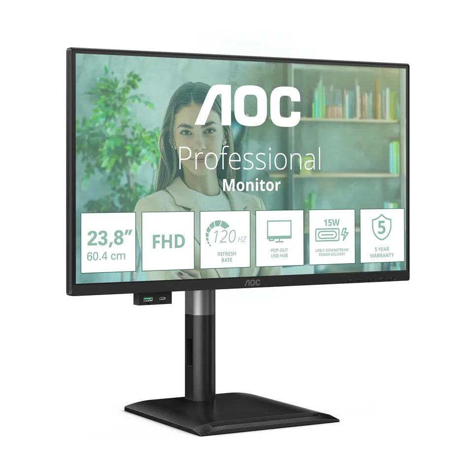 aoc-24p4u-moniteur-24-pouces-fhd-120hz-ips-anti-lumi-re-bleue image 1