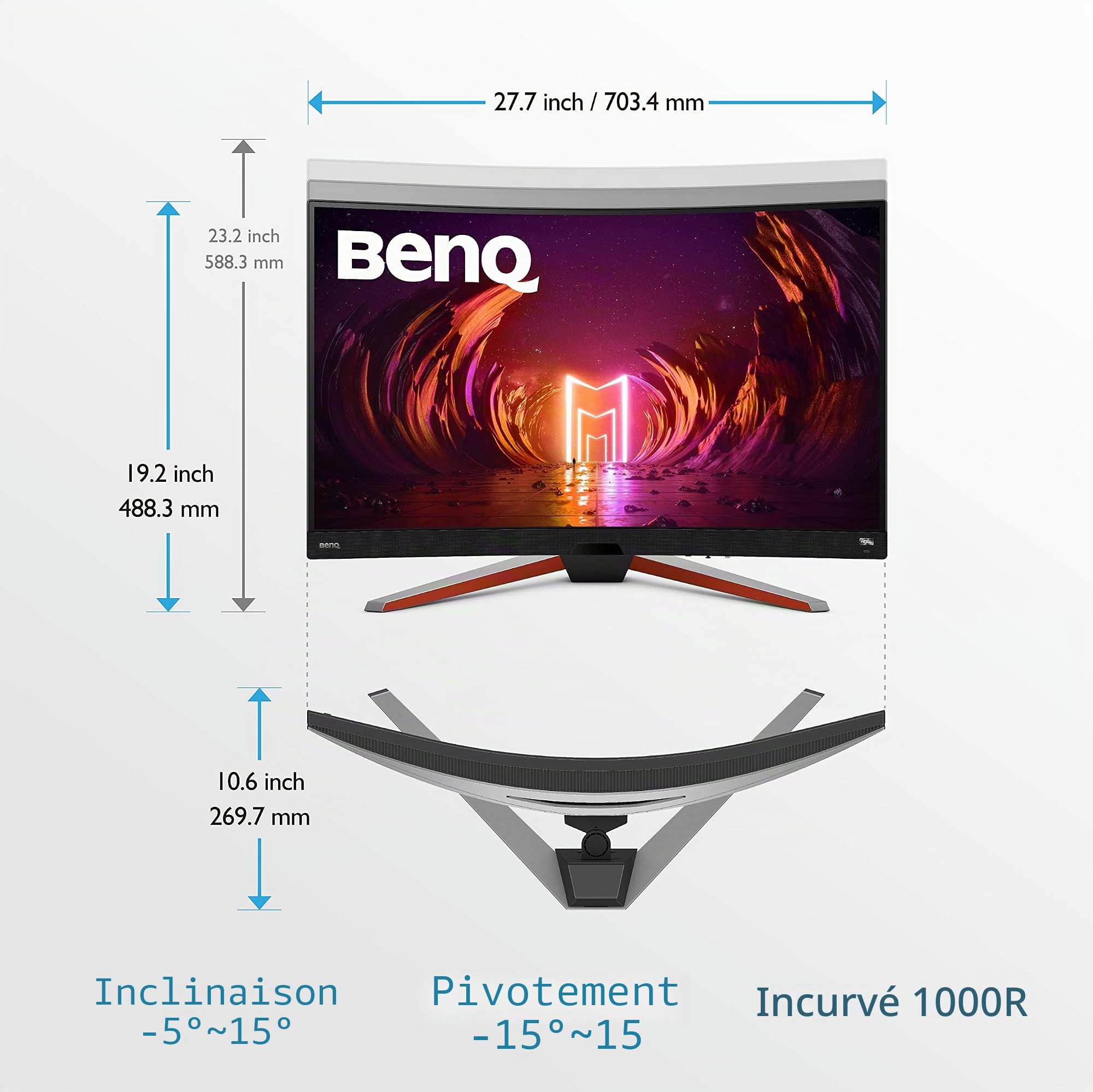 benq-mobiuz-ex3210r-cran-gaming-incurv-32-pouces-qhd-165hz image 7