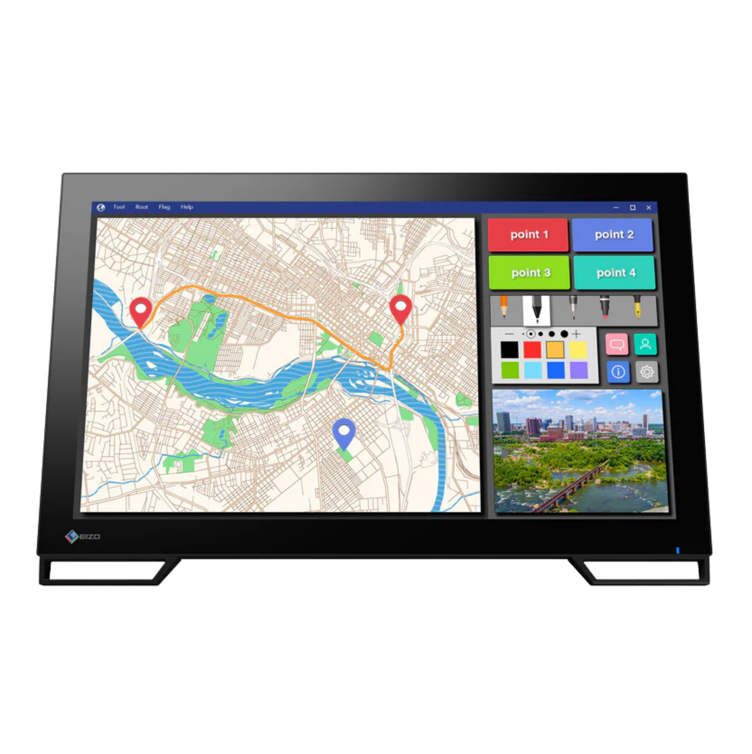 eizo-duravision-fdf2182wt-21-5-pouces-tactile-occasion-grade-a image 1