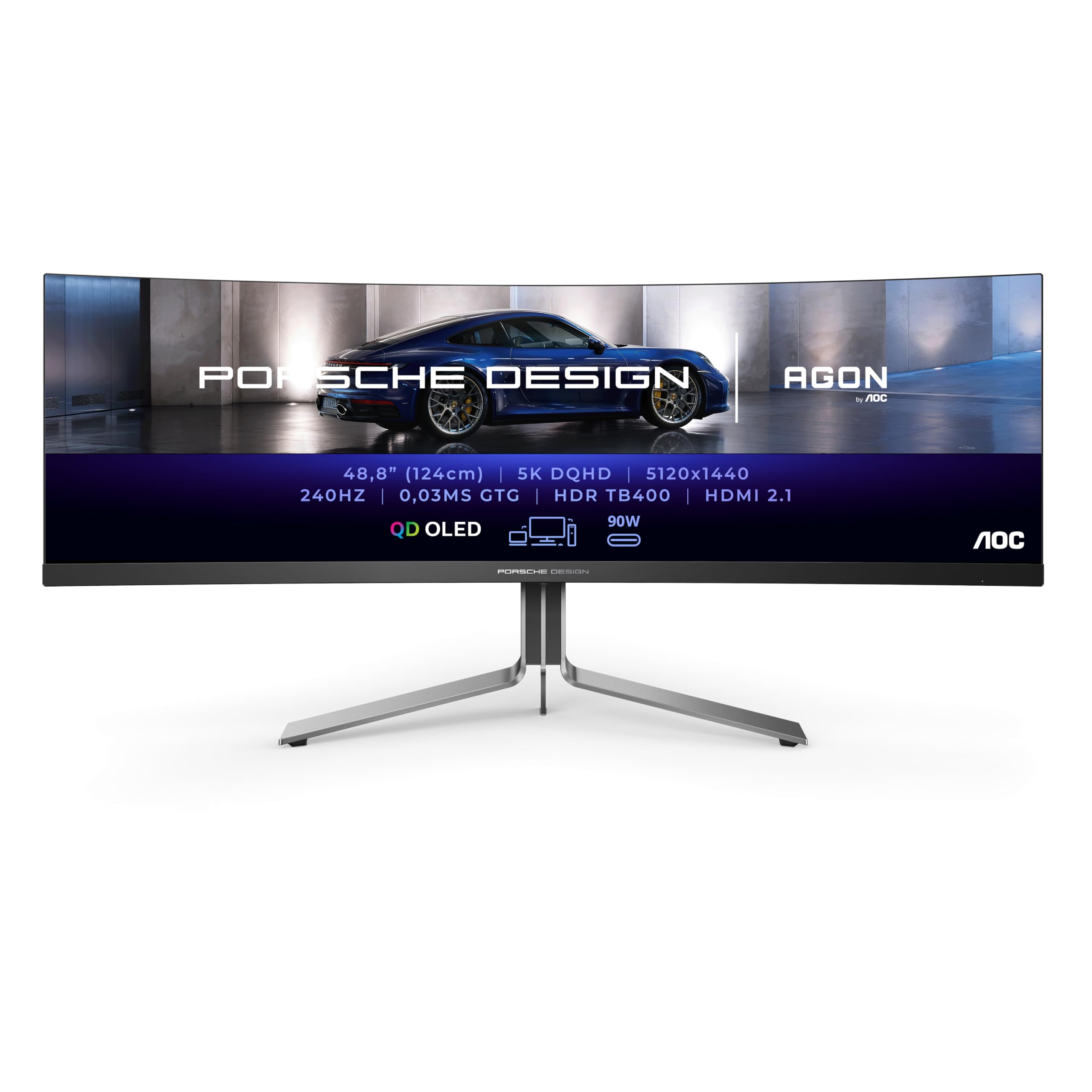 aoc-agon-pro-pd49-moniteur-gaming-incurv-0-49-pouces-qd-oled-5k-240hz-0-03ms image 2
