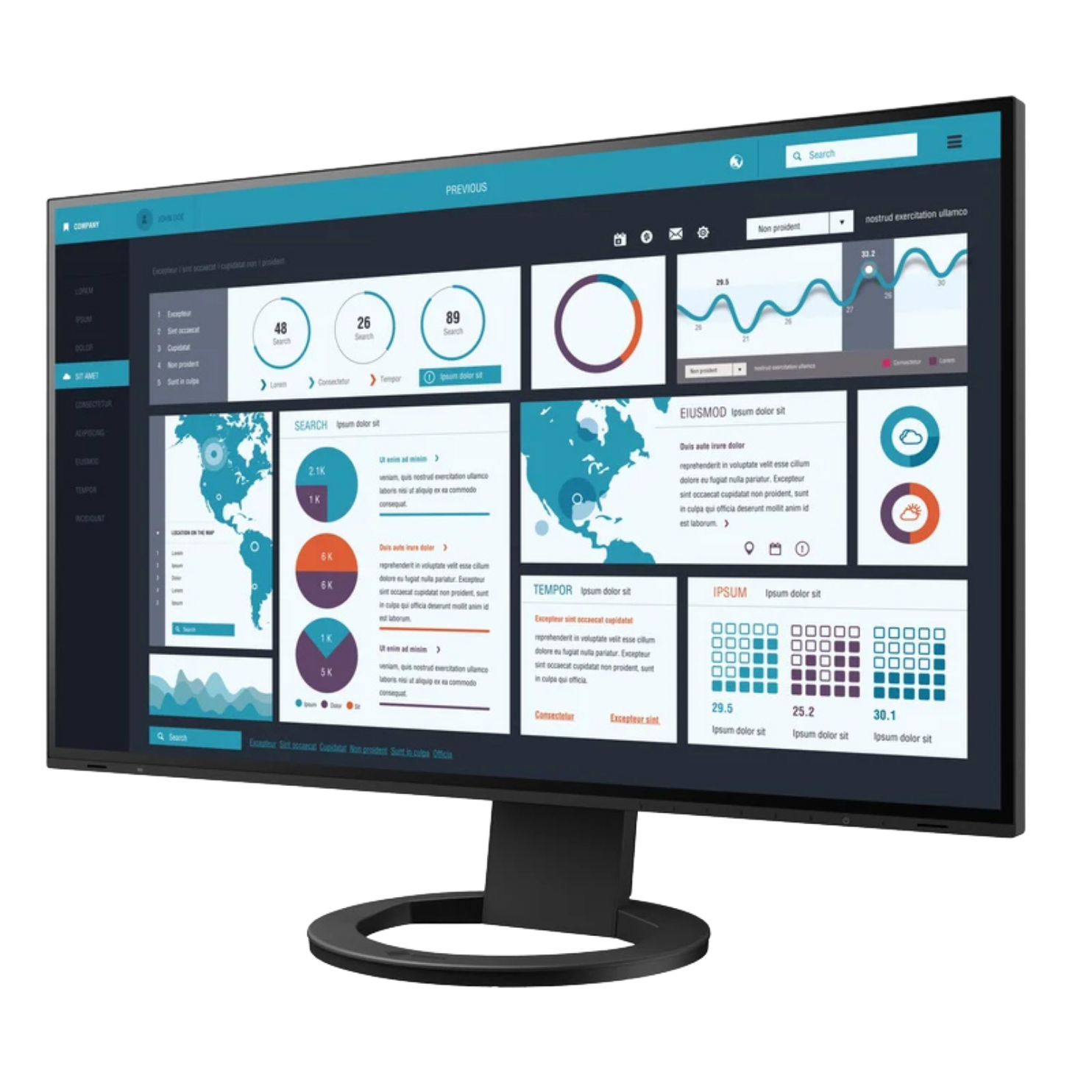 eizo-flexscan-ev2795-moniteur-27-pouces-qhd-usb-c-dock image 2