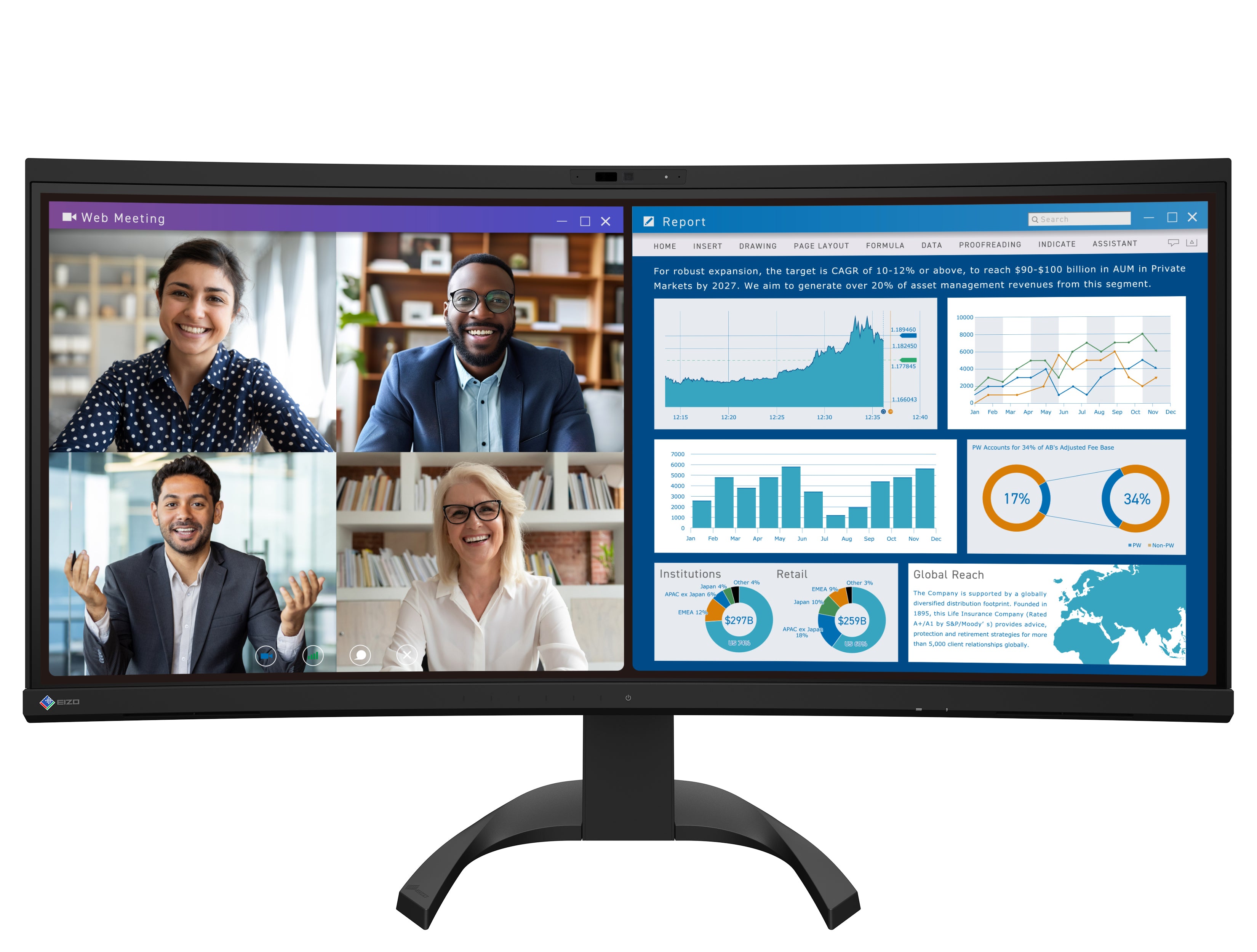 eizo-flexscan-ev3450xc-moniteur-incurv-34-pouces image 4