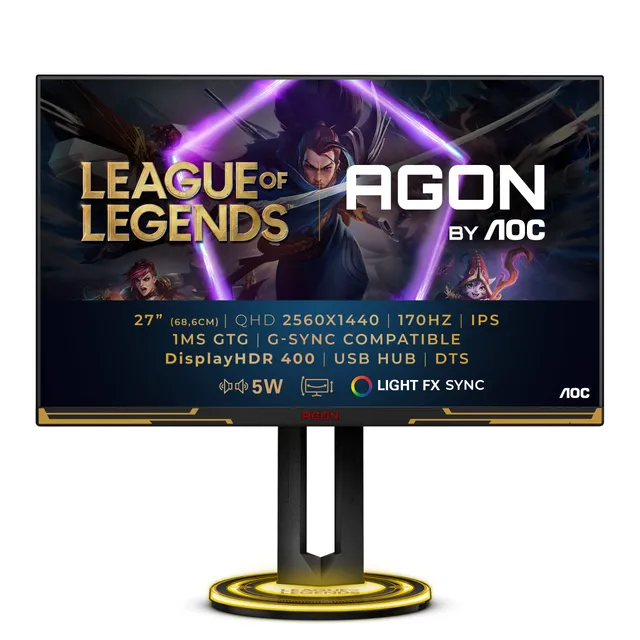 aoc-agon-ag275qxl-league-of-legends-moniteur-gaming-27-pouces-qhd-170hz-ips image 1