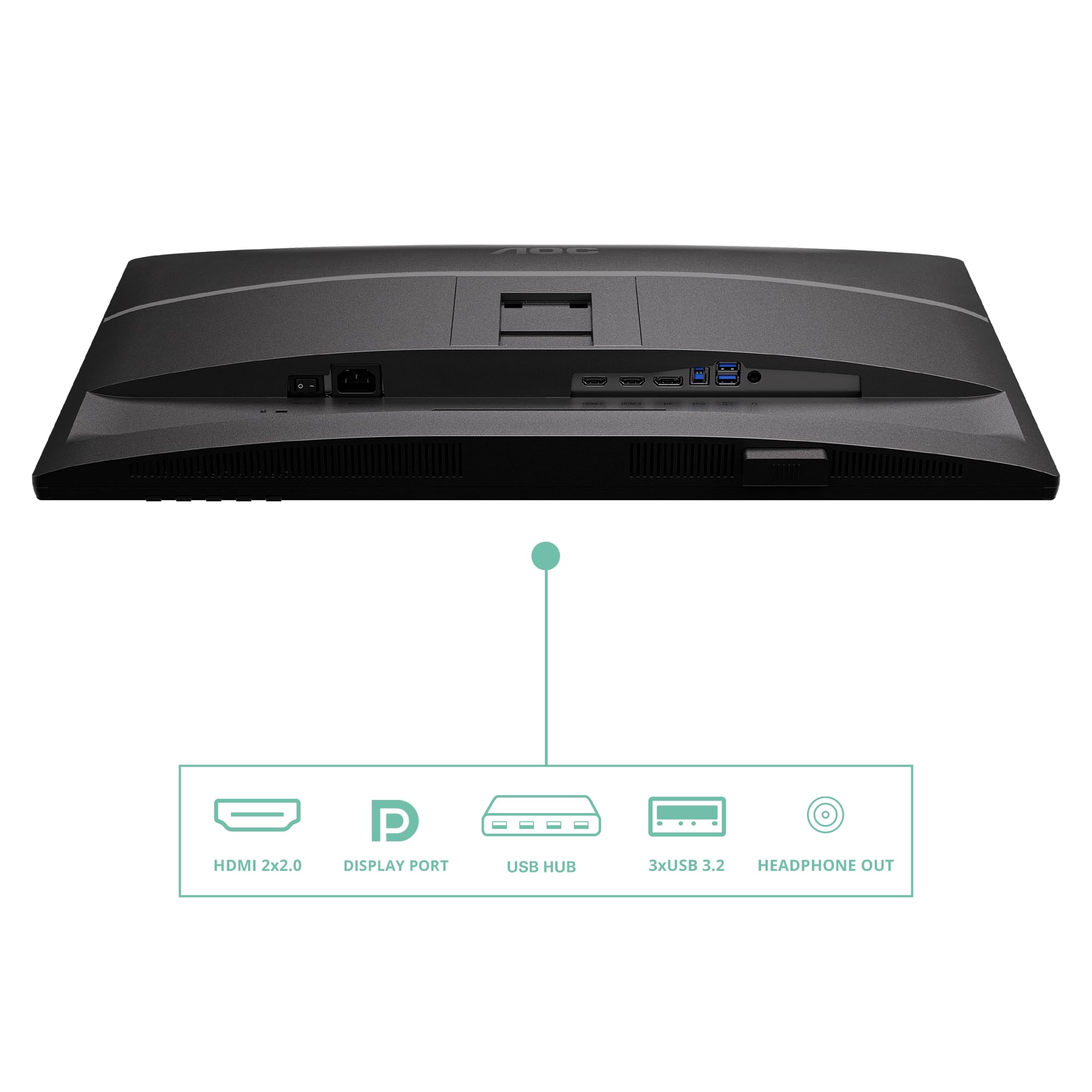 aoc-q27p4u-27-pouces-qhd-120-hz-ips-moniteur-bureautique-r-glable-avec-hub-usb-e image 4