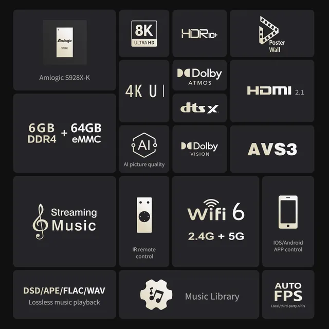 zidoo-z30-pro-8k-lecteur-multim-dia-8k-dolby-vision-6g-64g image 1