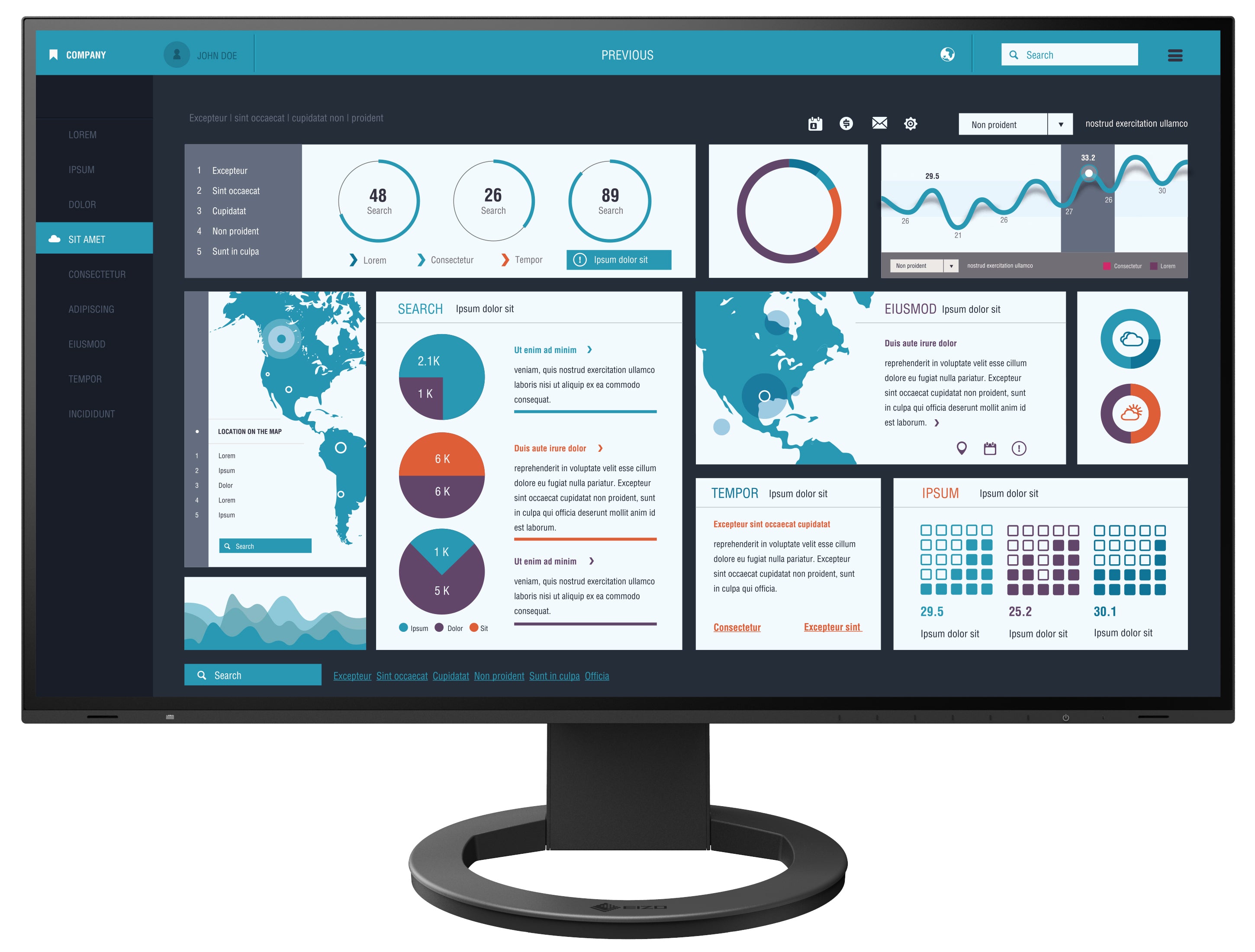 eizo-flexscan-ev2795-moniteur-27-pouces-qhd-usb-c-dock image 3