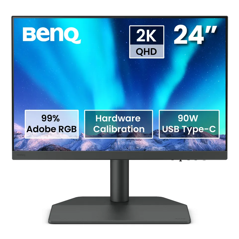 benq-sw242q-moniteur-photo-24-1-2k-adobergb-talonnage-mat-riel image 1