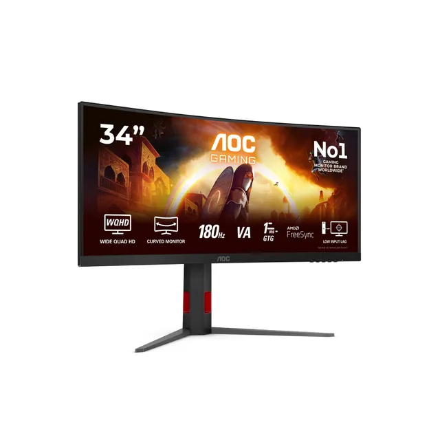 aoc-cu34g4-moniteur-gaming-incurv-34-pouces-wqhd-180hz-fast-va-hdr10 image 1