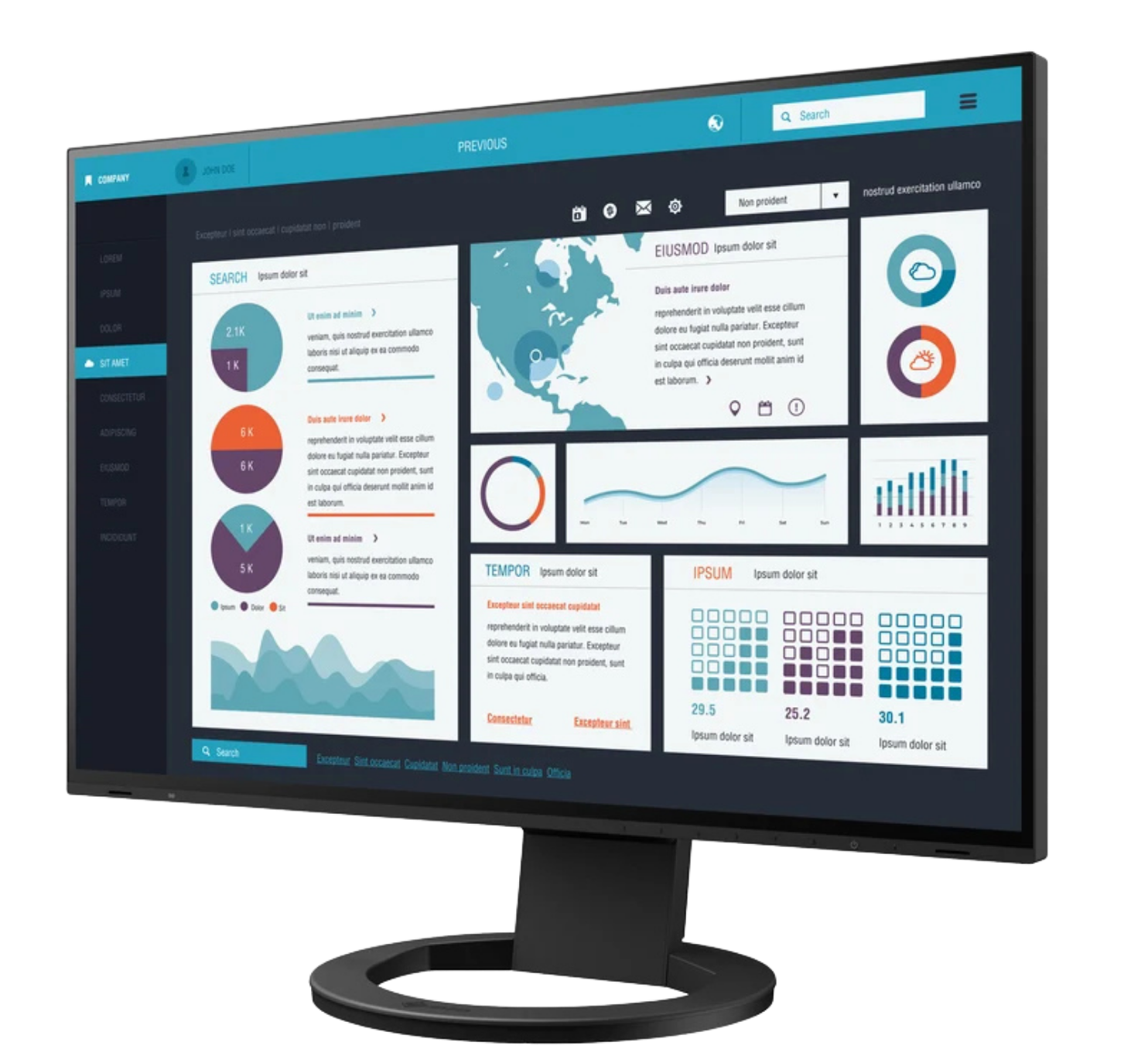 eizo-flexscan-ev2495-moniteur-24-1-pouces-couleur image 2