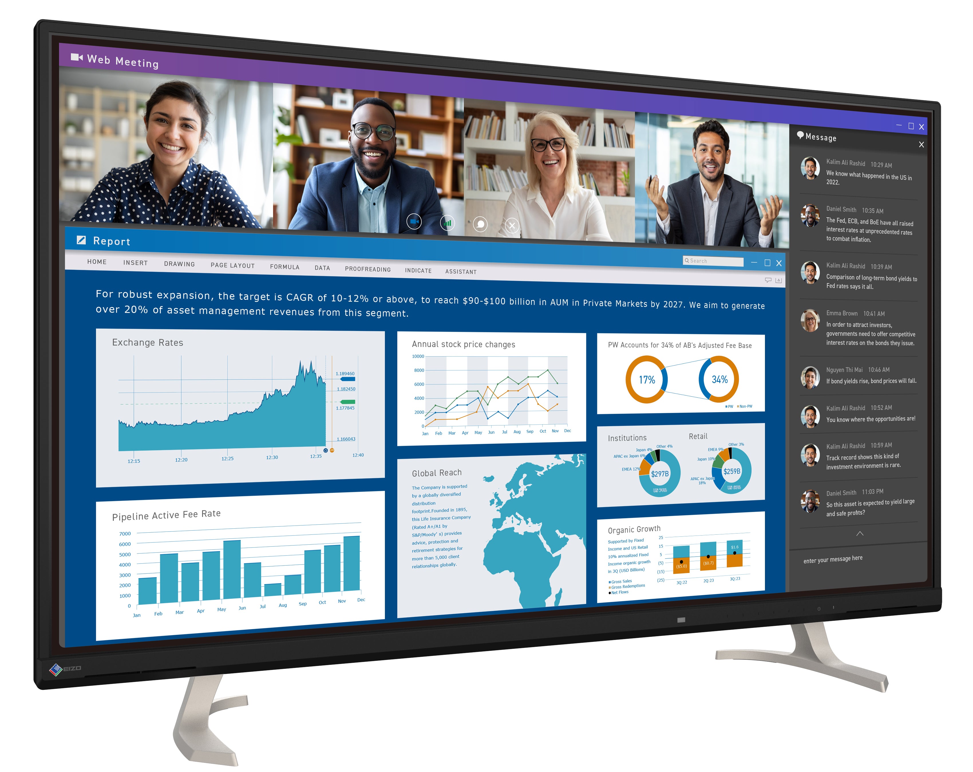 eizo-flexscan-ev4340x-moniteur-ultra-large-43-pouces image 6