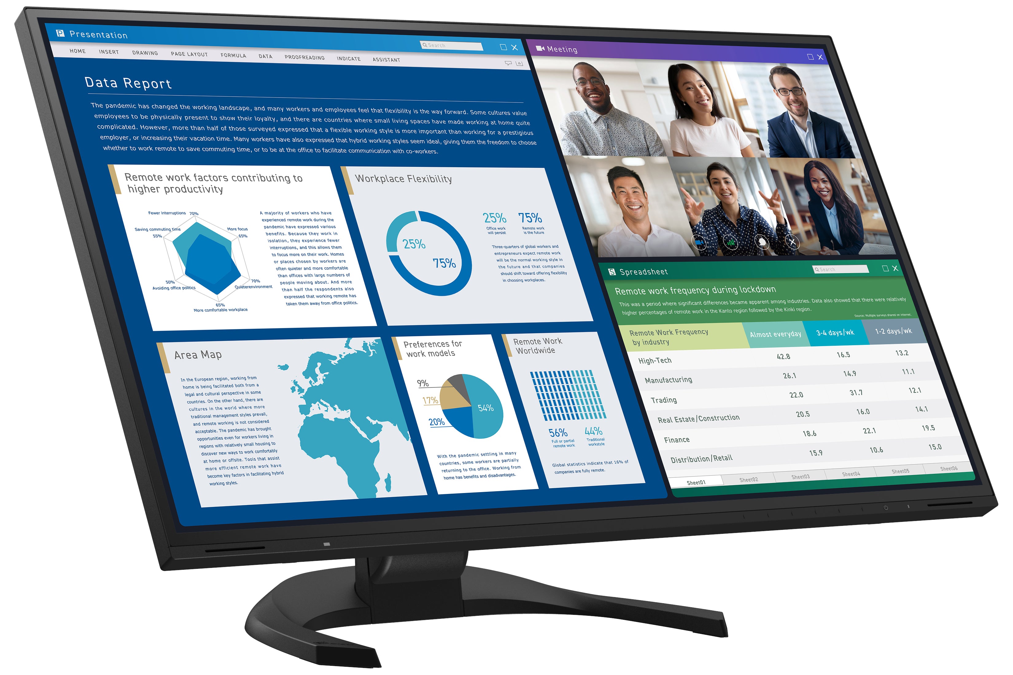 eizo-flexscan-ev2740x-moniteur-bureautique-27-pouces image 3