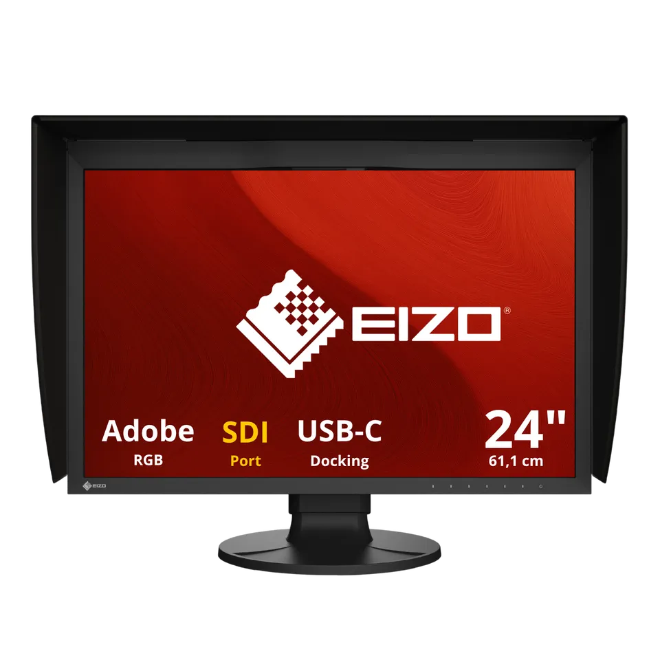 eizo-coloredge-cg2400sv-noir-sdi-moniteur-broadcast-24-pouces-avec-sonde-et-casq image 1
