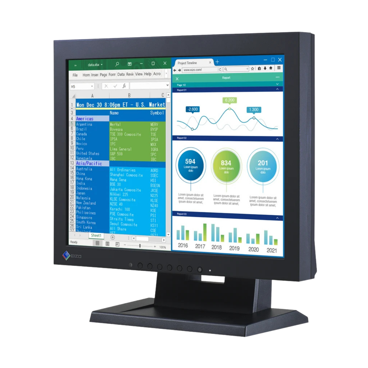 eizo-flexscan-s1504-moniteur-compact-bureautique image 2