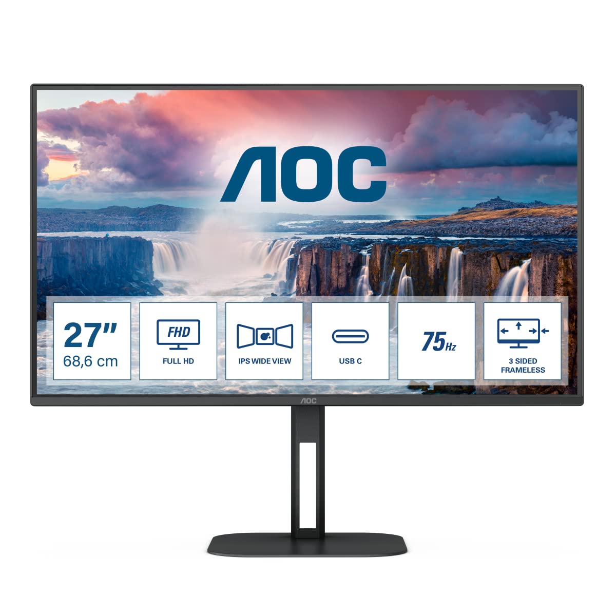 aoc-value-q32v5ce-moniteur-32-qhd-va-75hz-hdmi-displayport-usb-c-haut-parleurs image 8