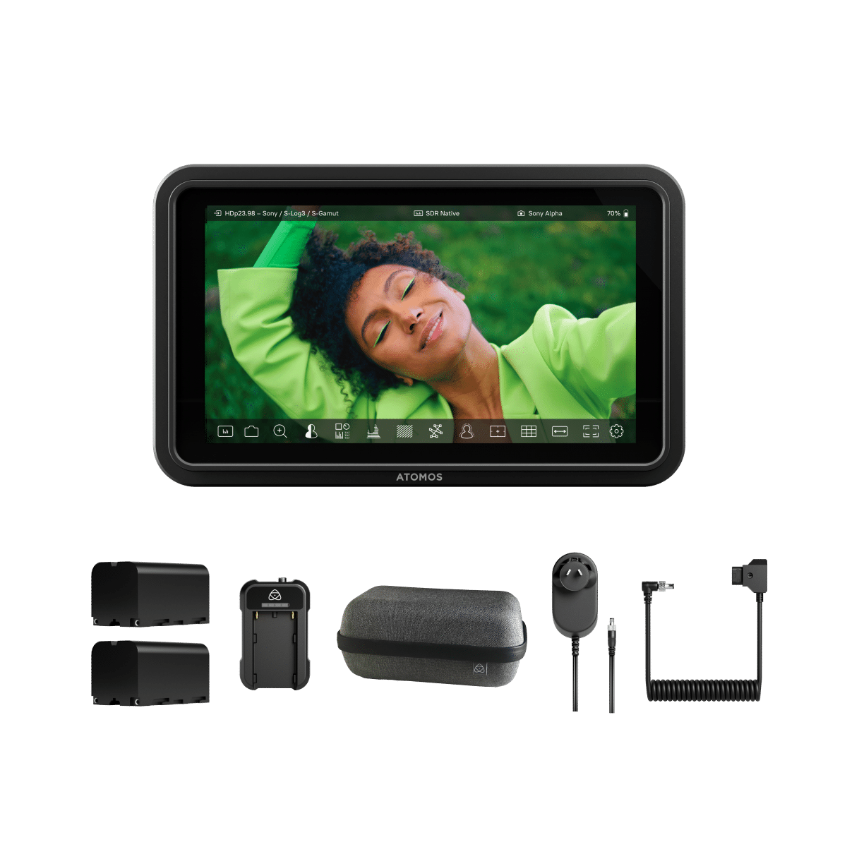 atomos-shinobi-ii-moniteur-cam-ra-5-pouces-power-kit image 1