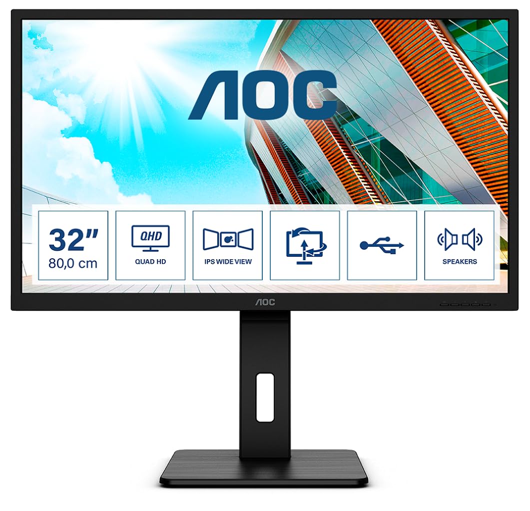 aoc-q32p2ca-moniteur-31-5-qhd-va-usb-c-65w-pro-series image 1