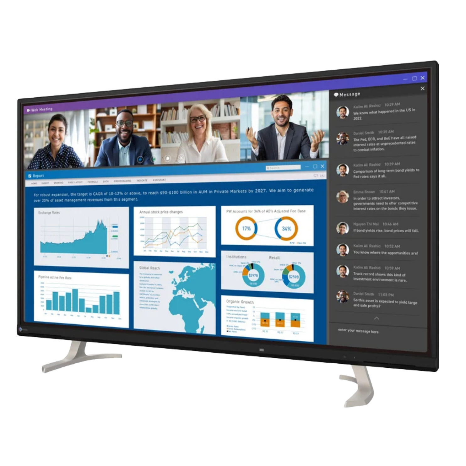 eizo-flexscan-ev4340x-moniteur-ultra-large-43-pouces image 2