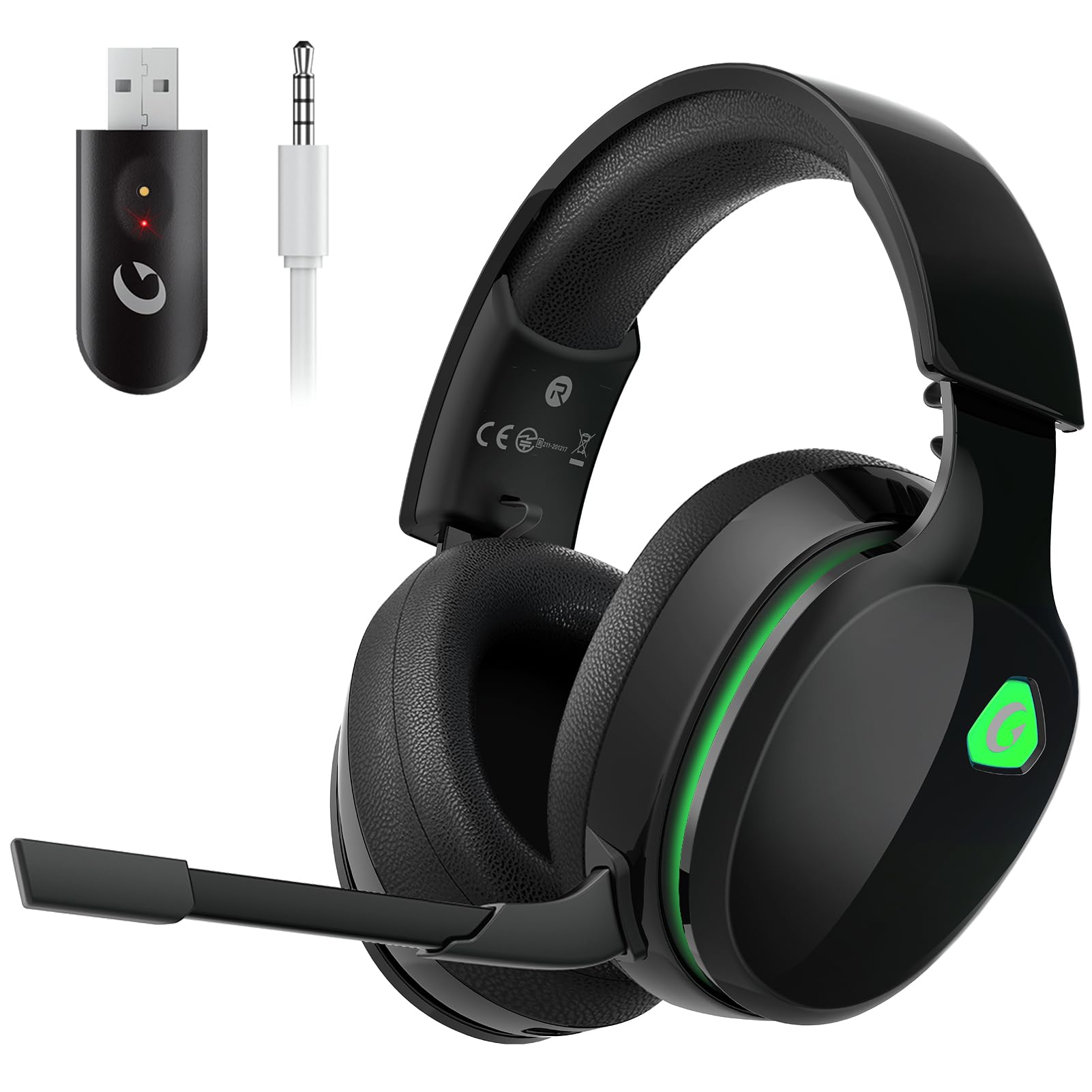 aoc-gh401-casque-gaming-sans-fil-2-4-ghz-jack-3-5-mm-micro-amovible-noir image 6